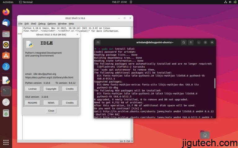 如何在Ubuntu等Linux上安装空闲的Python IDE