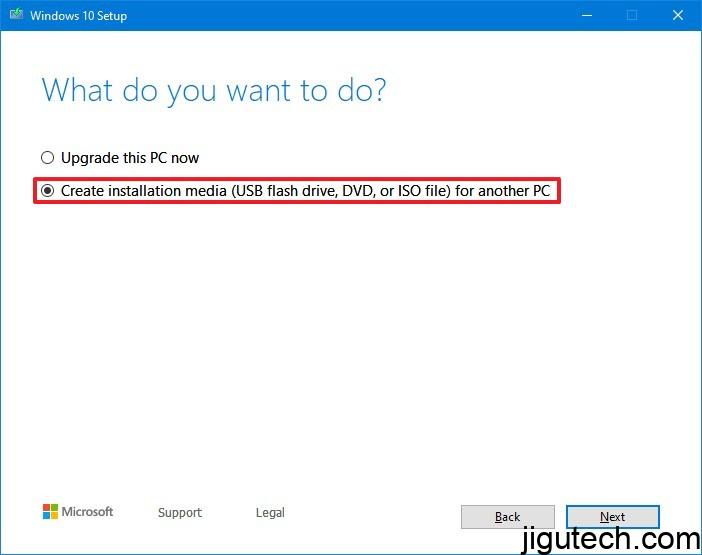 如何创建可引导的Windows 10 USB安装介质