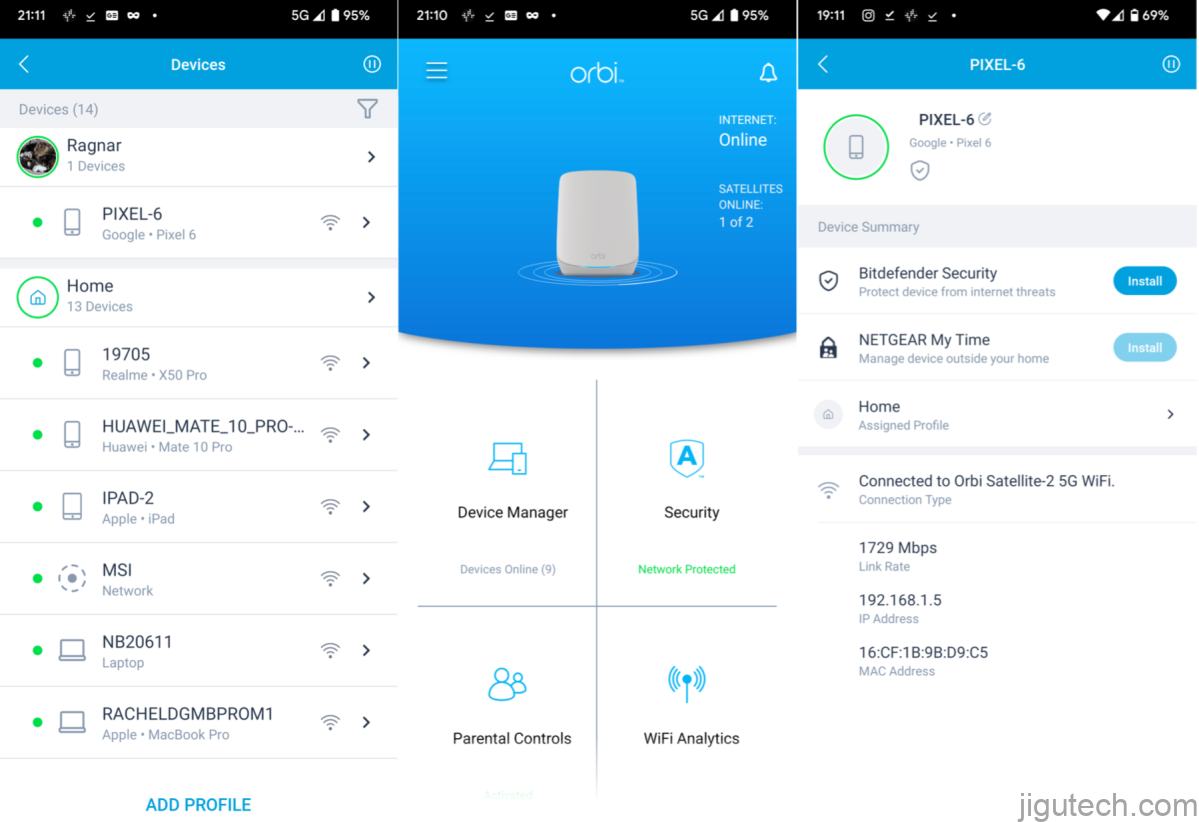 Netgear Orbi RBK760 review Orbi app for Android