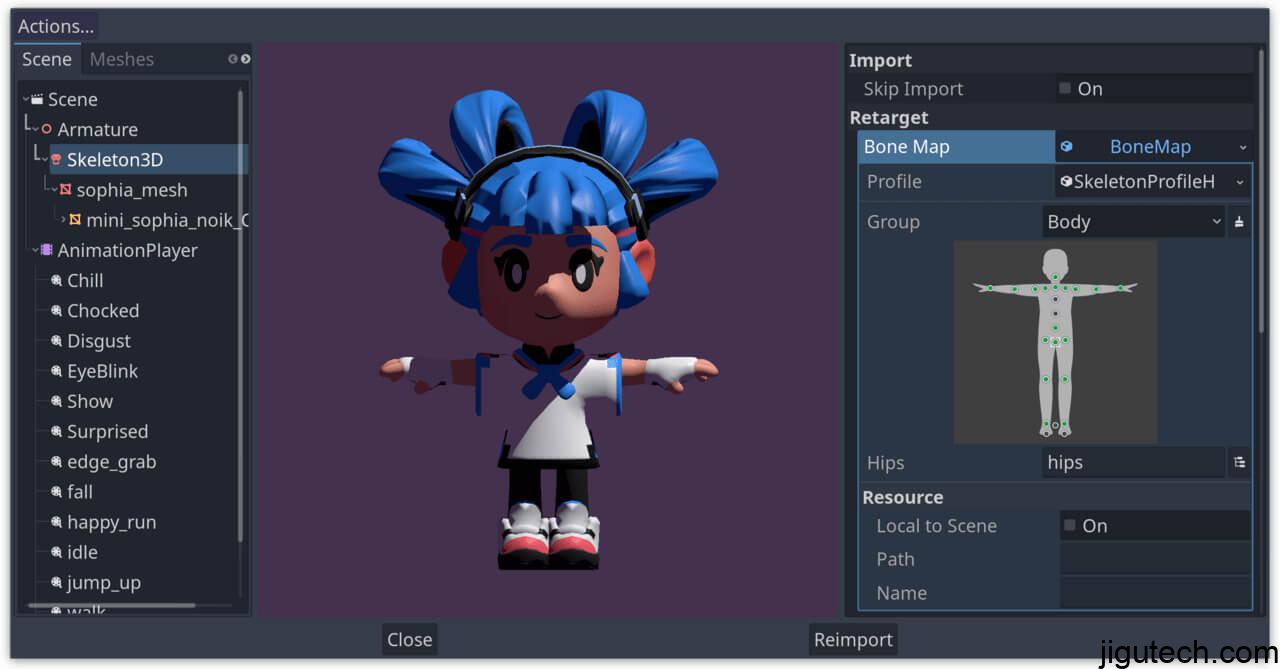 a screenshot of the improved animation editor on godot 4.0