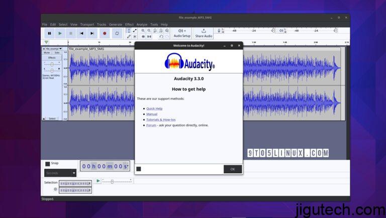 Audacity 3.3音频编辑器添加了新的书架滤波器效果、实验节拍和条形