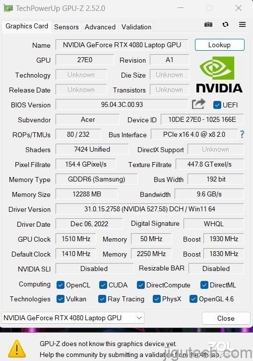 RTX 40系列笔记本GPU性能大揭秘:4080与4090跑分差距达27%