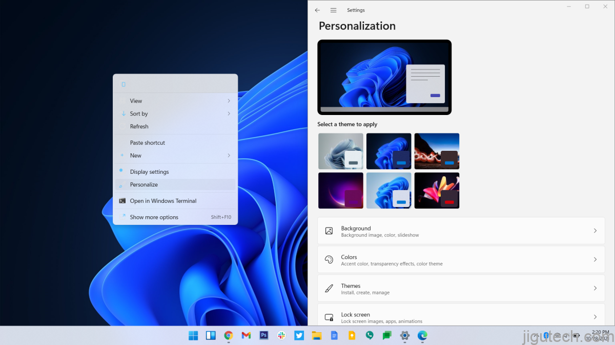 Windows 11 personalization