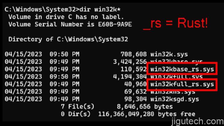 第一批 Rust 代码出现在 Windows 11 内核中