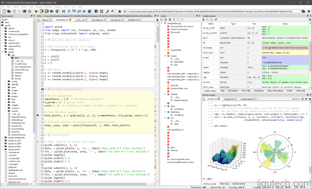 Spyder 编辑器