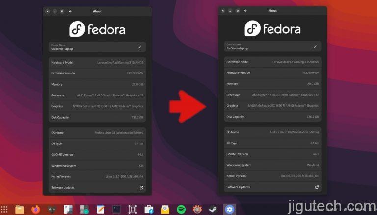 如何在 Fedora Linux 38 工作站上为 Hybrid NVIDIA Graphics 启用 Wayland