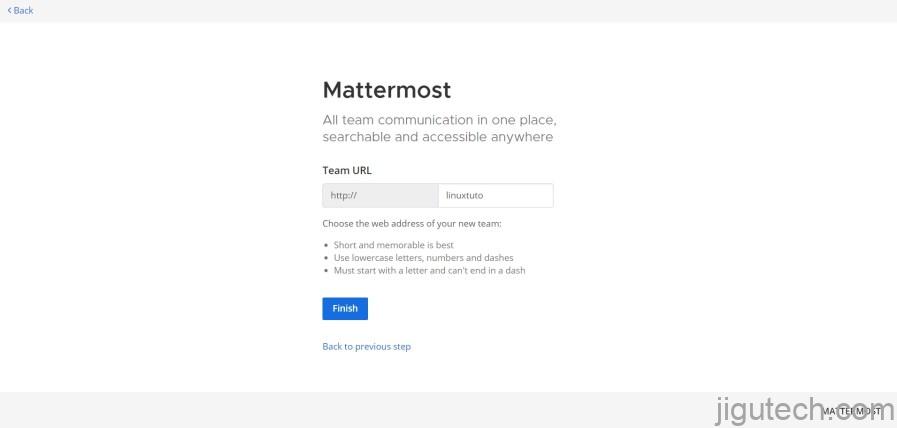 Mattermost 团队 URL