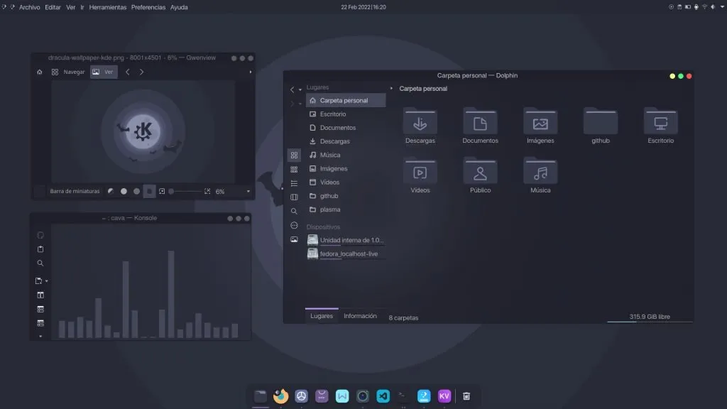 德古拉 KDE 主题