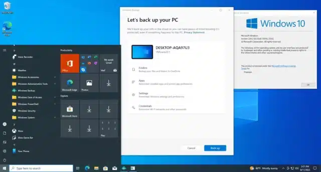 微软将 Windows 11 的新备份工具引入 Windows 10
