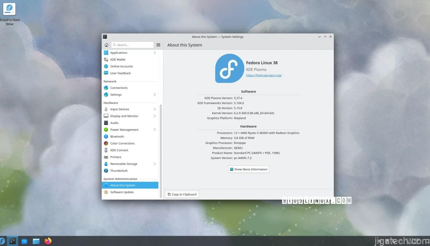 Fedora Linux 40 KDE