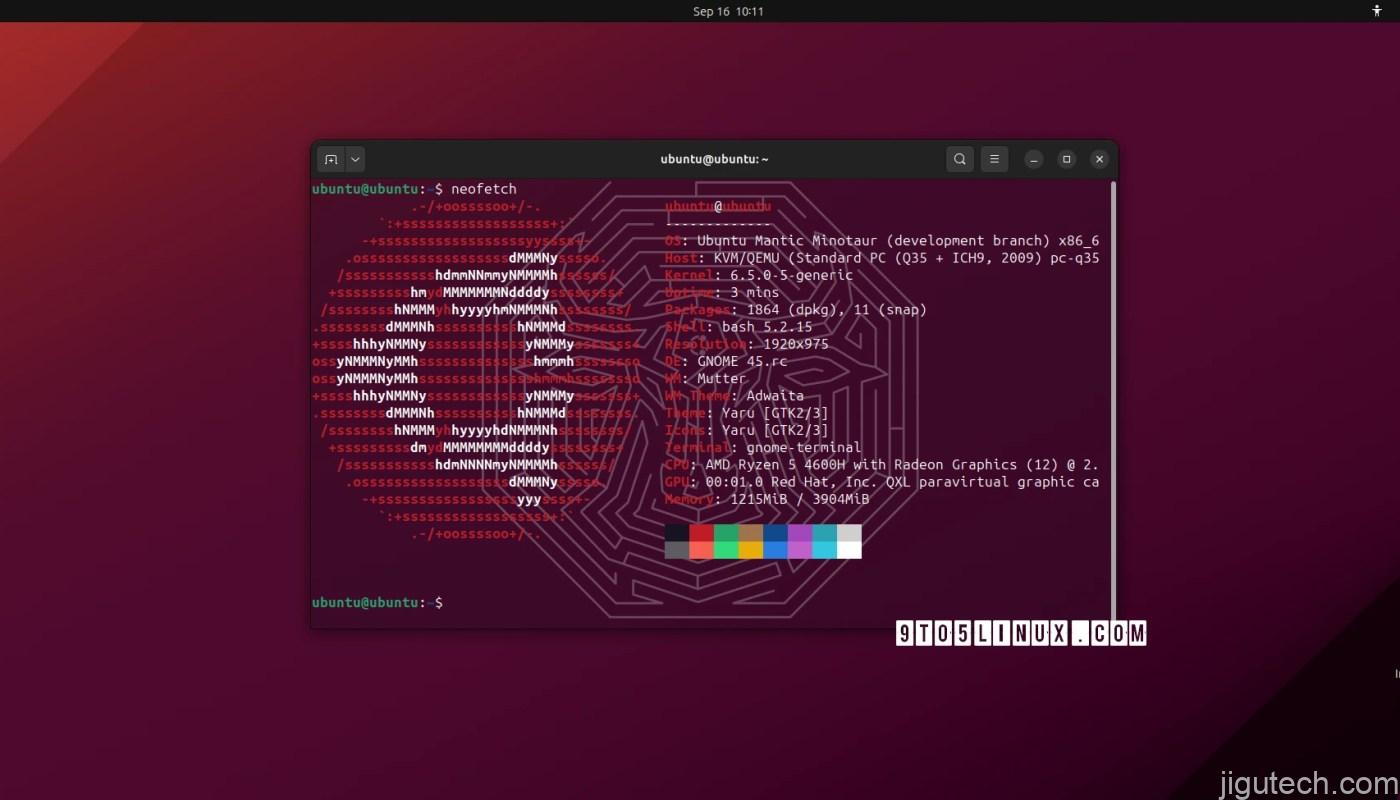 Ubuntu 23.10 Linux 6.5