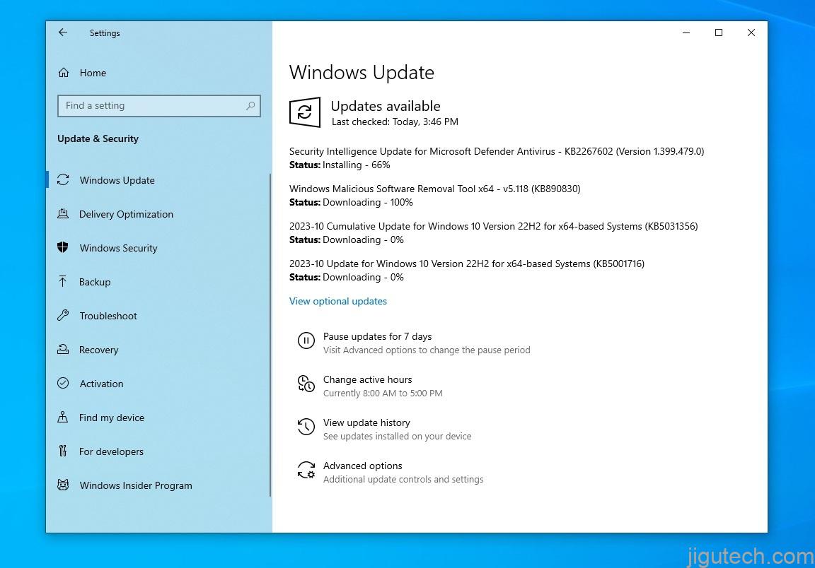 KB5031356 Windows 更新