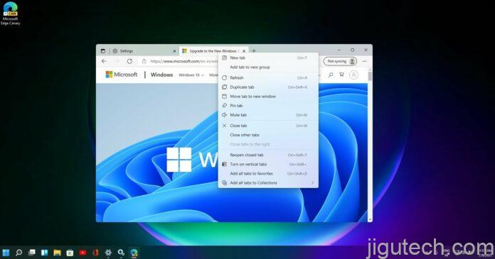 Windows 11 上的 Microsoft Edge 获得分屏拖放支持