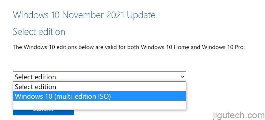 Windows 2021 年 11 月 10 日更新 ISO