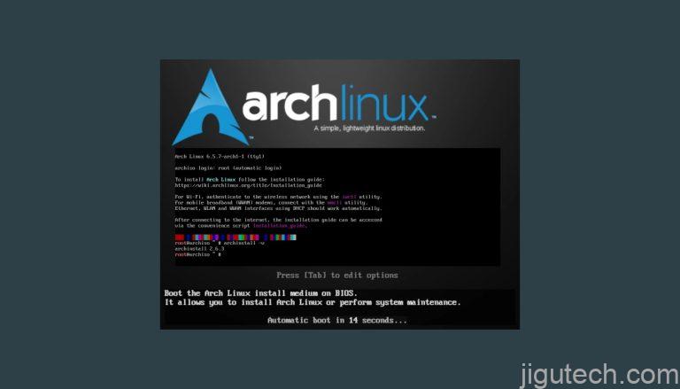 Arch Linux 2023 年 10 月 ISO 版本带来了 Linux 6.5 和安装程序改进