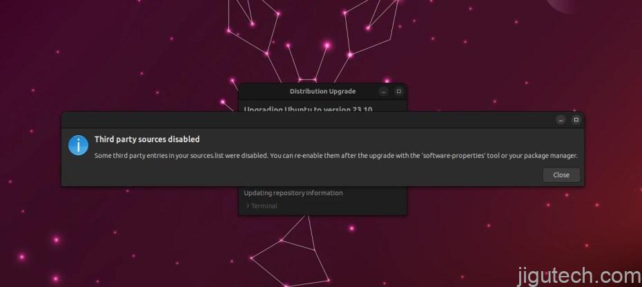 您现在可以从 Ubuntu 23.04 升级到 Ubuntu 23.10，具体方法如下插图2