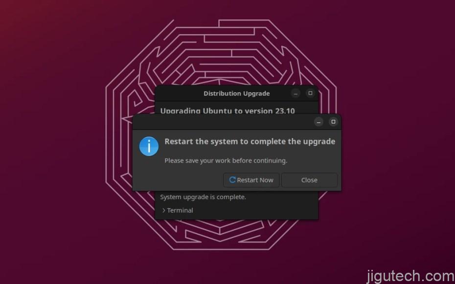 您现在可以从 Ubuntu 23.04 升级到 Ubuntu 23.10，具体方法如下插图7