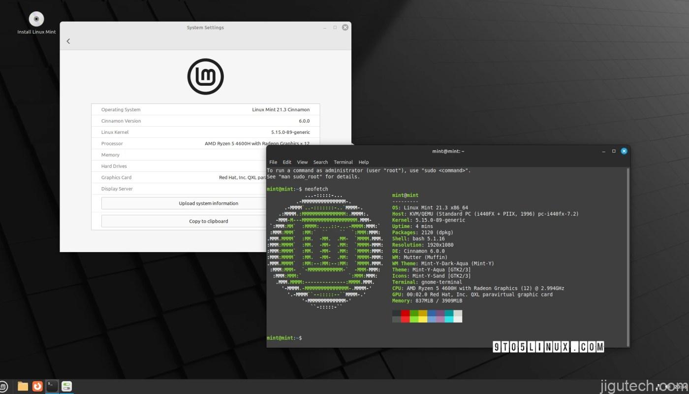 Linux Mint 21.3 测试版